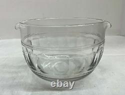 Vintage Clear Glass Wine Glass Rinser Cooler C. 1840-1860