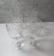 Vintage Cleo St Louis Etched Crystal Stemmed Wine Glasses Goblets Set of 6 RARE