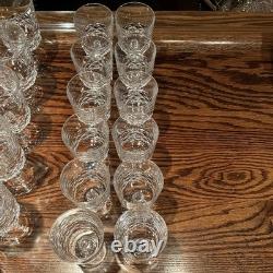 Vintage Cristal d'Arques Durand Diamond Pattern Crystal Stemware Made in France