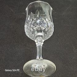 Vintage Cristal d'Arques Longchamp Crystal Wine Glasses 6.5 Set of 10