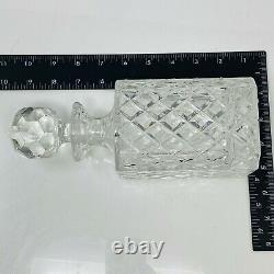 Vintage Crystal Glass Bottle Decanter Liquor Whiskey Wine Stopper Scotch Bar