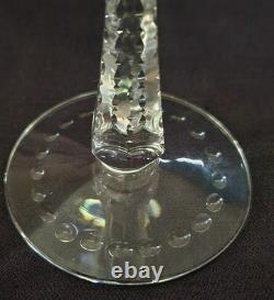 Vintage Crystal Hawkes American Brilliant Cut Wine Glasses #HAW4 Set of Five