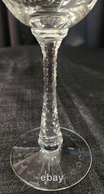 Vintage Crystal Hawkes American Brilliant Cut Wine Glasses #HAW4 Set of Five