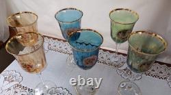 Vintage Crystal La Reine Wine Glasses Set of 6