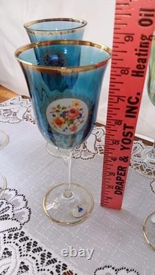 Vintage Crystal La Reine Wine Glasses Set of 6