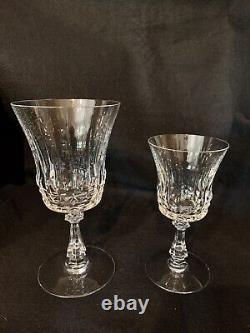 Vintage Crystal Stemware Wine and Water Glass Set By Val St. Lambert