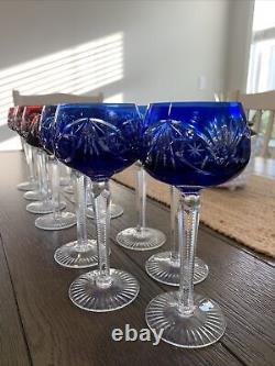 Vintage Crystal Wine Glasses