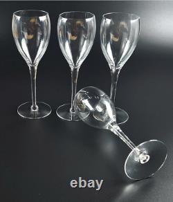 Vintage Crystal Wine Glasses Clear 8 1/8 Tall Orrefors Set of 4
