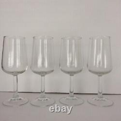 Vintage Crystal Wine Glasses Marked France (4)