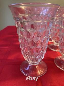 Vintage Crystal Wine Goblets Glasses Stemware SET of 8 pieces