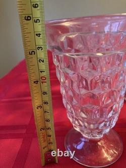 Vintage Crystal Wine Goblets Glasses Stemware SET of 8 pieces