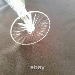 Vintage Crystal Wine Shampagne Glasses, Very Heavy Handmade Set Of 5