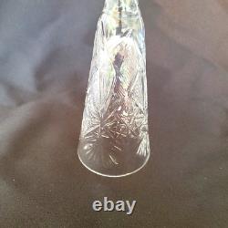 Vintage Crystal Wine Shampagne Glasses, Very Heavy Handmade Set Of 5