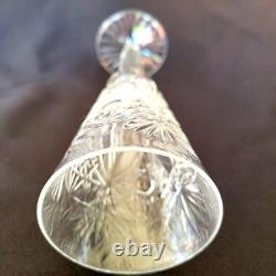 Vintage Crystal Wine Shampagne Glasses, Very Heavy Handmade Set Of 5