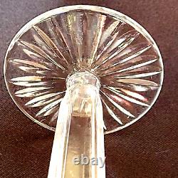 Vintage Crystal Wine Shampagne Glasses, Very Heavy Handmade Set Of 5