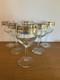 Vintage Culver Empress 22k Gold Band Wine Glasses Set Of 6 Blue Green