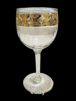 Vintage Culver Valencia Wine Glasses Set Of 6