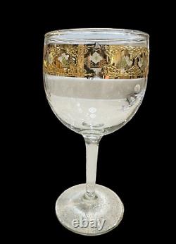 Vintage Culver Valencia Wine Glasses Set Of 6