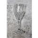 Vintage Cut Crystal Wine Glasses Diamond Lattice Pattern, Set of 7, Pristine