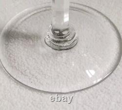 Vintage Cut Crystal Wine Glasses Goblets 5 5/8 (Set of 8) Criss Cross Fan