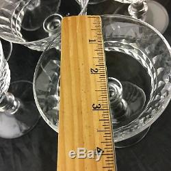 Vintage Cut Glass Or Crystal Champagne/dessert/wine/cocktail Coupe Set 11 Stems