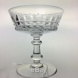 Vintage Cut Glass Or Crystal Champagne/dessert/wine/cocktail Coupe Set 11 Stems