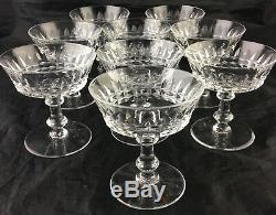 Vintage Cut Glass Or Crystal Champagne/dessert/wine/cocktail Coupe Set 11 Stems