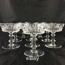 Vintage Cut Glass Or Crystal Champagne/dessert/wine/cocktail Coupe Set 11 Stems