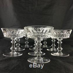 Vintage Cut Glass Or Crystal Champagne/dessert/wine/cocktail Coupe Set 11 Stems