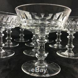 Vintage Cut Glass Or Crystal Champagne/dessert/wine/cocktail Coupe Set 11 Stems