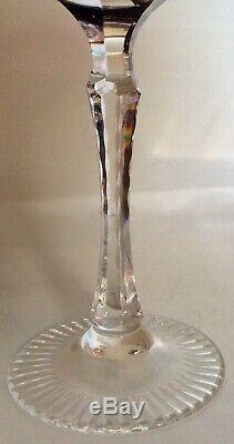 Vintage Czech Bohemian Crystal Wine Decanter With Glasses