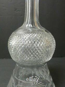 Vintage Edinburgh Scottish Crystal THISTLE Pattern 12 Claret Wine Decanter