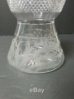 Vintage Edinburgh Scottish Crystal THISTLE Pattern 12 Claret Wine Decanter