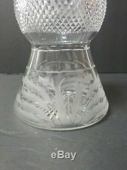 Vintage Edinburgh Scottish Crystal THISTLE Pattern 12 Claret Wine Decanter