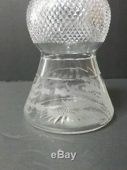 Vintage Edinburgh Scottish Crystal THISTLE Pattern 12 Claret Wine Decanter