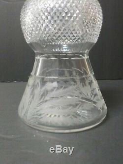 Vintage Edinburgh Scottish Crystal THISTLE Pattern 12 Claret Wine Decanter