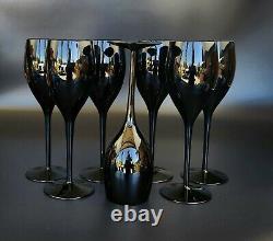Vintage Elegance Elegant Midnight Black by MIKASA Wine Glasses Set of 7