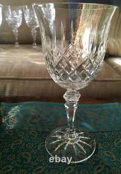 Vintage Elegant Galway Irish Crystal Wine Goblets Stems Longford Set Of 6 A+