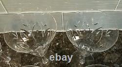 Vintage Etched Cut Crystal Wine Glasses (12) 7 Tall Seneca