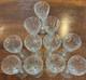 Vintage European Hand Cut Crystal Stemware Wine Cordials Set Of 11 Elegant