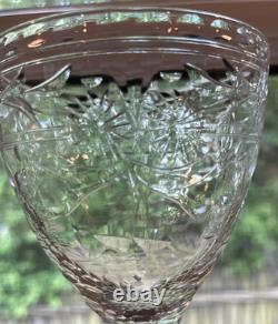 Vintage European Hand Cut Crystal Stemware Wine Cordials Set Of 11 Elegant