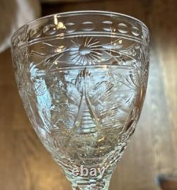 Vintage European Hand Cut Crystal Stemware Wine Cordials Set Of 11 Elegant