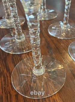 Vintage European Hand Cut Crystal Stemware Wine Cordials Set Of 11 Elegant
