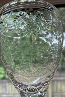 Vintage European Hand Cut Crystal Stemware Wine Cordials Set Of 11 Elegant