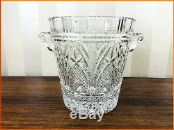 Vintage Extra Large Cut Glass Wine Cooler Three 3 Bottle Champagne Ice Bucket