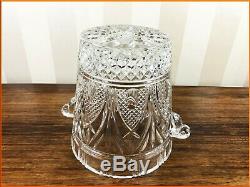 Vintage Extra Large Cut Glass Wine Cooler Three 3 Bottle Champagne Ice Bucket