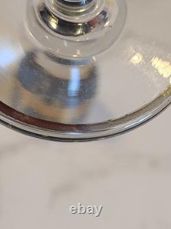 Vintage Floral Wine Glasses & Decanter, Bohemian Red & Gold Set of 6 MCM EUC