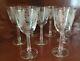 Vintage Fostoria Crystal Engraved Wine Glasses- Set Of (7)