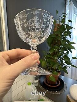 Vintage Fostoria Navarre Clear Etched Crystal Stemware Set Of 40