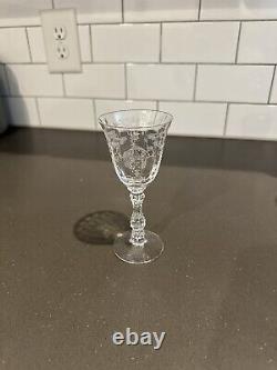 Vintage Fostoria Navarre Clear Etched Crystal Stemware Set Of 40